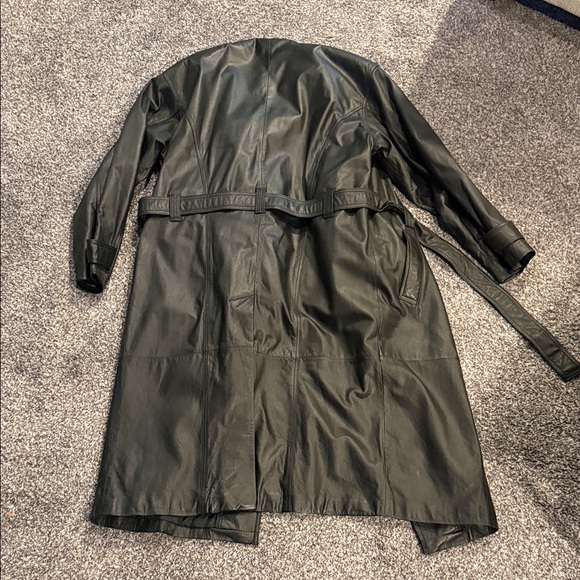 Wilsons Leather Men's Black Trench Coat 3M Thinsulate - Medium - Picture 15 of 16